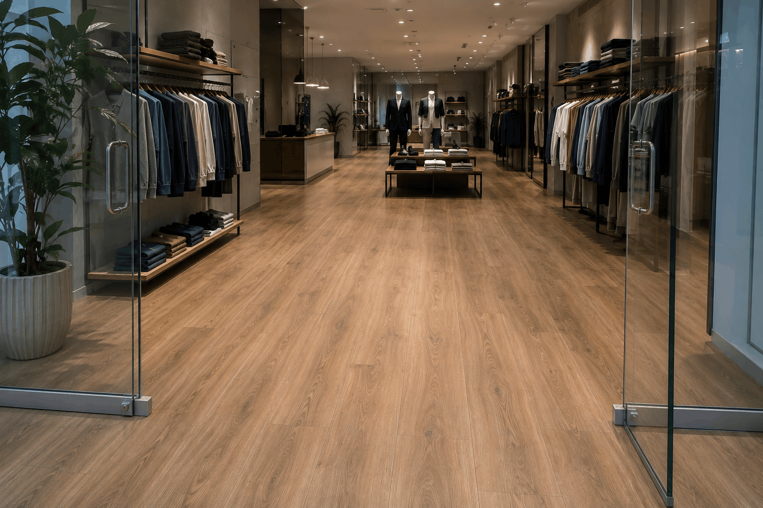 Retail Showroom Interior with Premium SPC Flooring gallery image