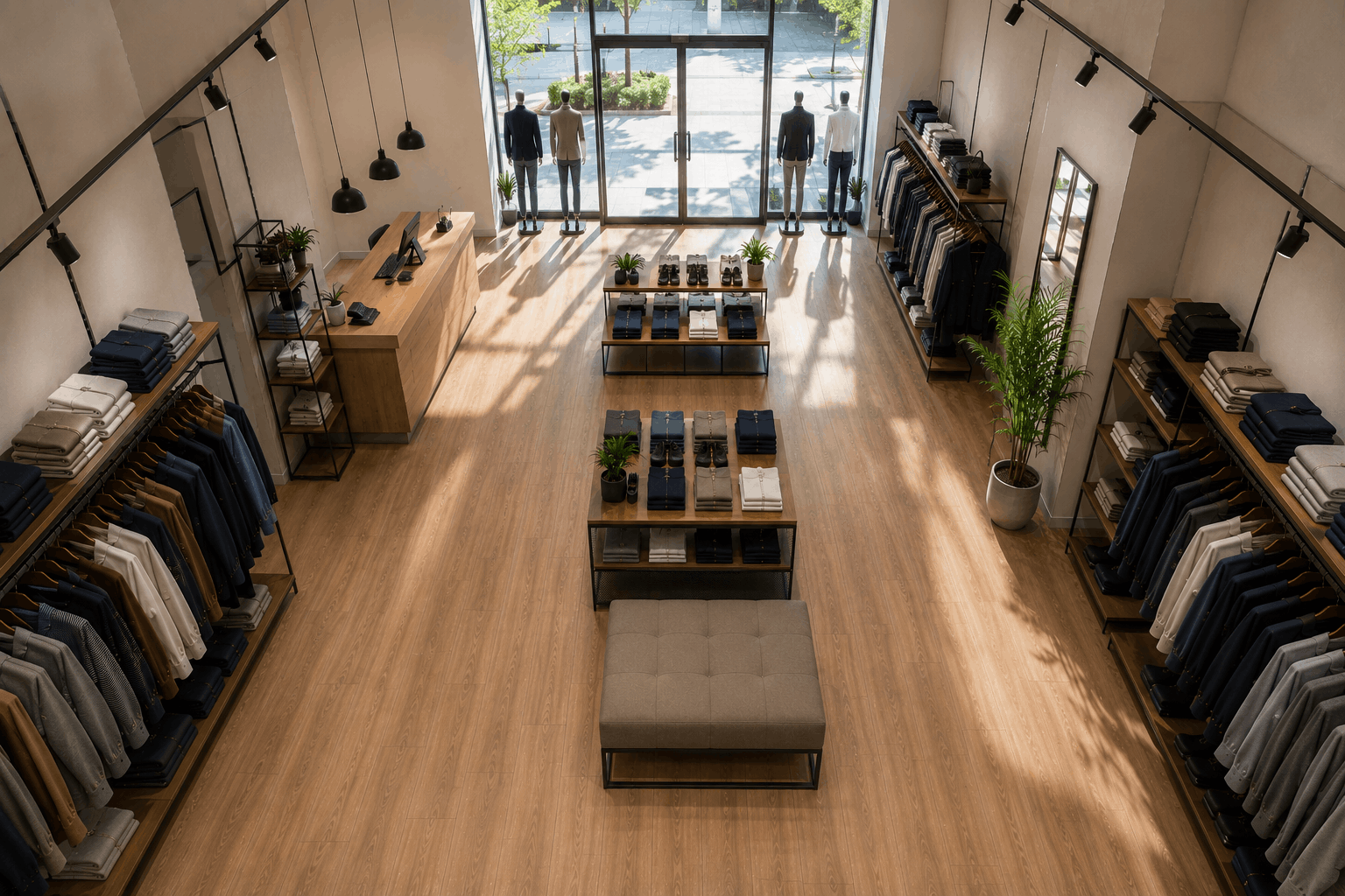 Retail Showroom Interior with Premium SPC Flooring gallery image